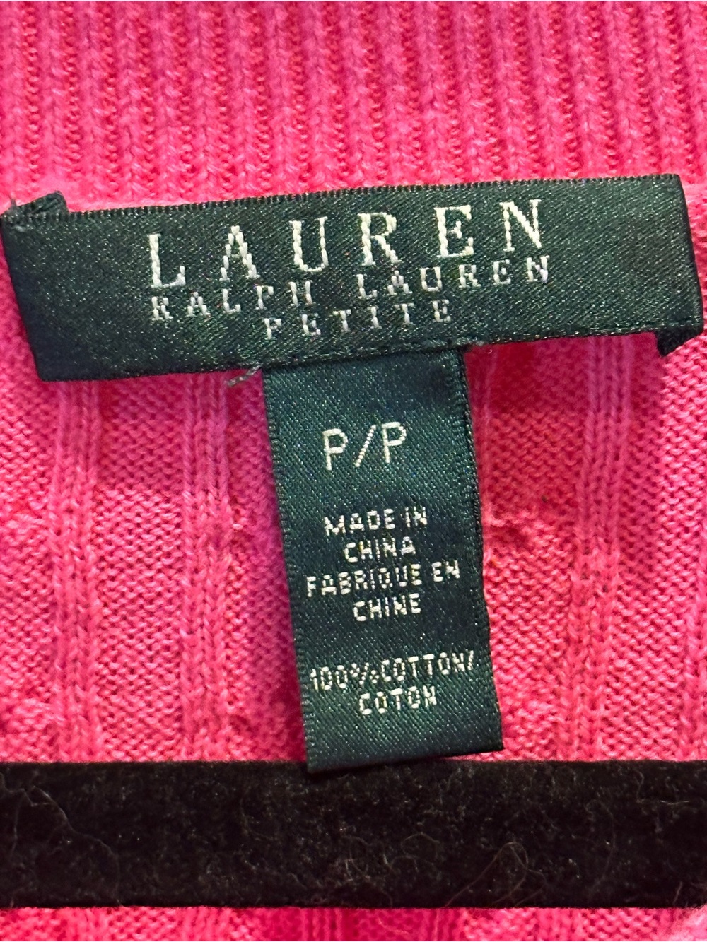 Ralph Lauren Hot Pink Cable-Knit Boatneck Sweater with Shoulder Buttons - Picture 4 of 6